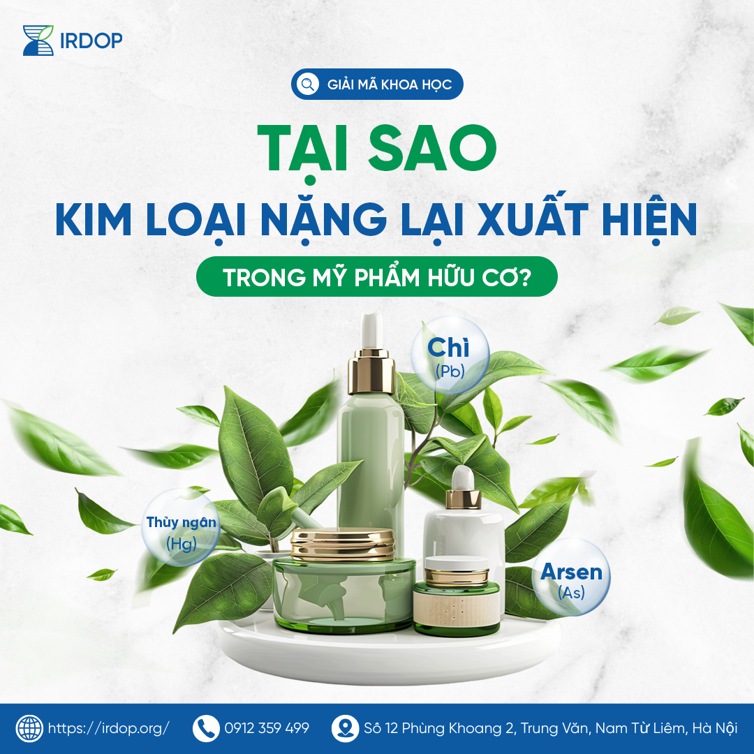 kim loại nặng trong mỹ phẩm hữu cơ
