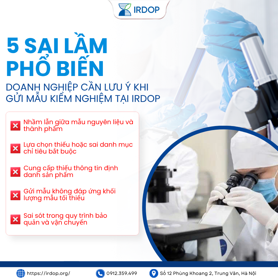 Gửi mẫu kiểm nghiệm