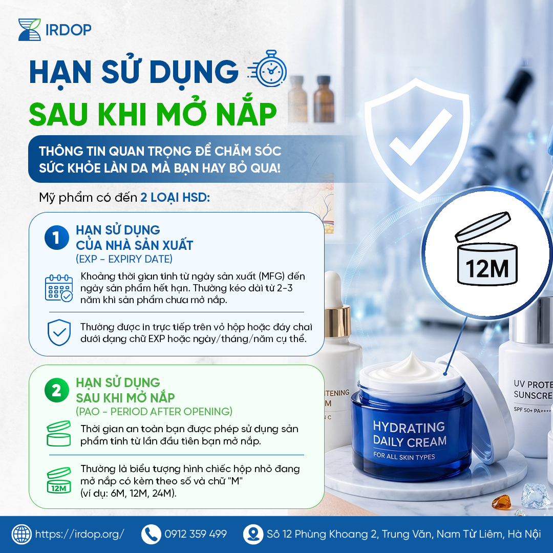 PAO Mỹ Phẩm Là Gì? Hạn Sử Dụng Sau Khi Mở Nắp Cần Biết